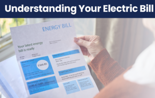 Person holding energy bill