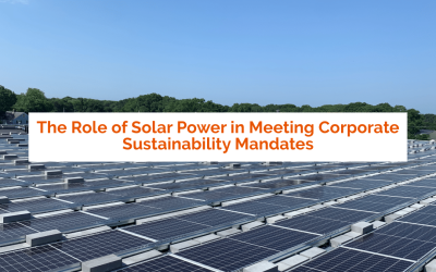 The Role of Solar Power in Meeting Corporate Sustainability Mandates