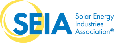 Logo of the Solar Energy Industries Association (SEIA) featuring the acronym "SEIA" in blue and the full name in smaller text, emphasizing renewable energy expertise relevant to BD Electrical & Solar's services.