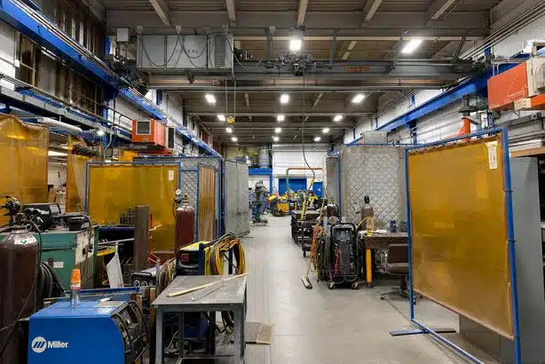 WHOI Welding Shop LED Lighting Retrofit — project photograph