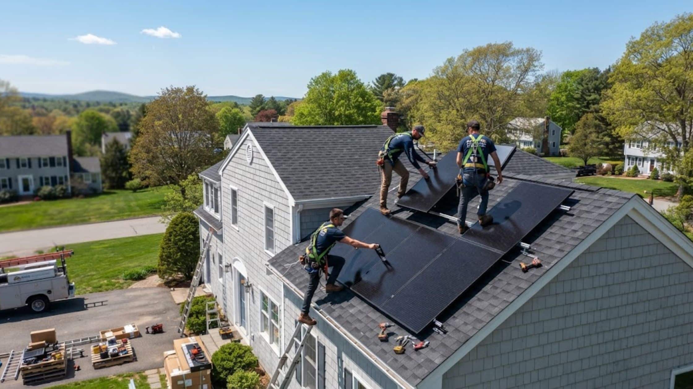 What is the typical timeline for a solar panel installation Massachusetts project?